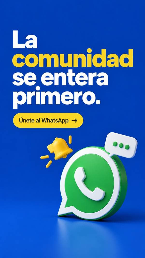 La comunidad se entera primero