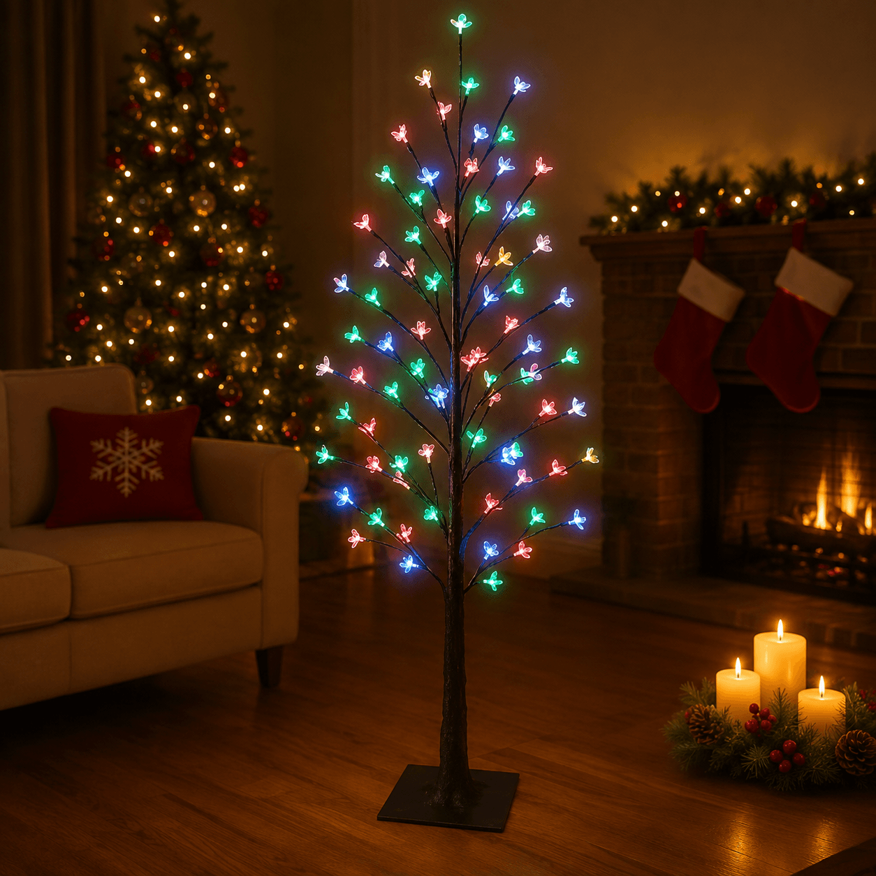 Arbol led 1.60 ronco cafe (Multicolor)