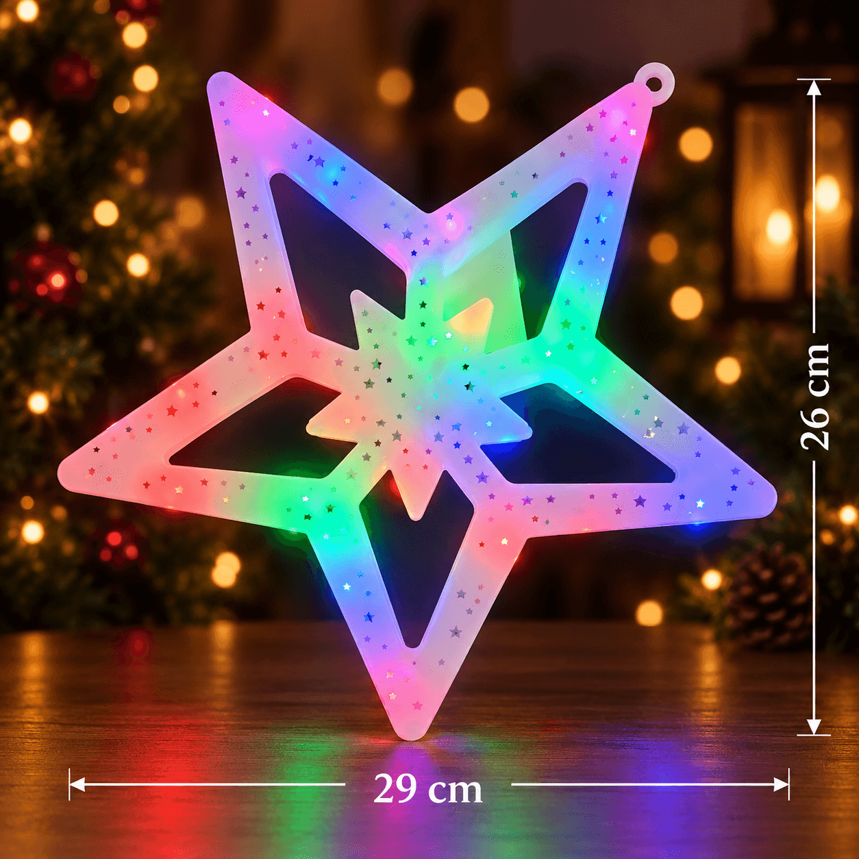 Luz navidad figura estrella