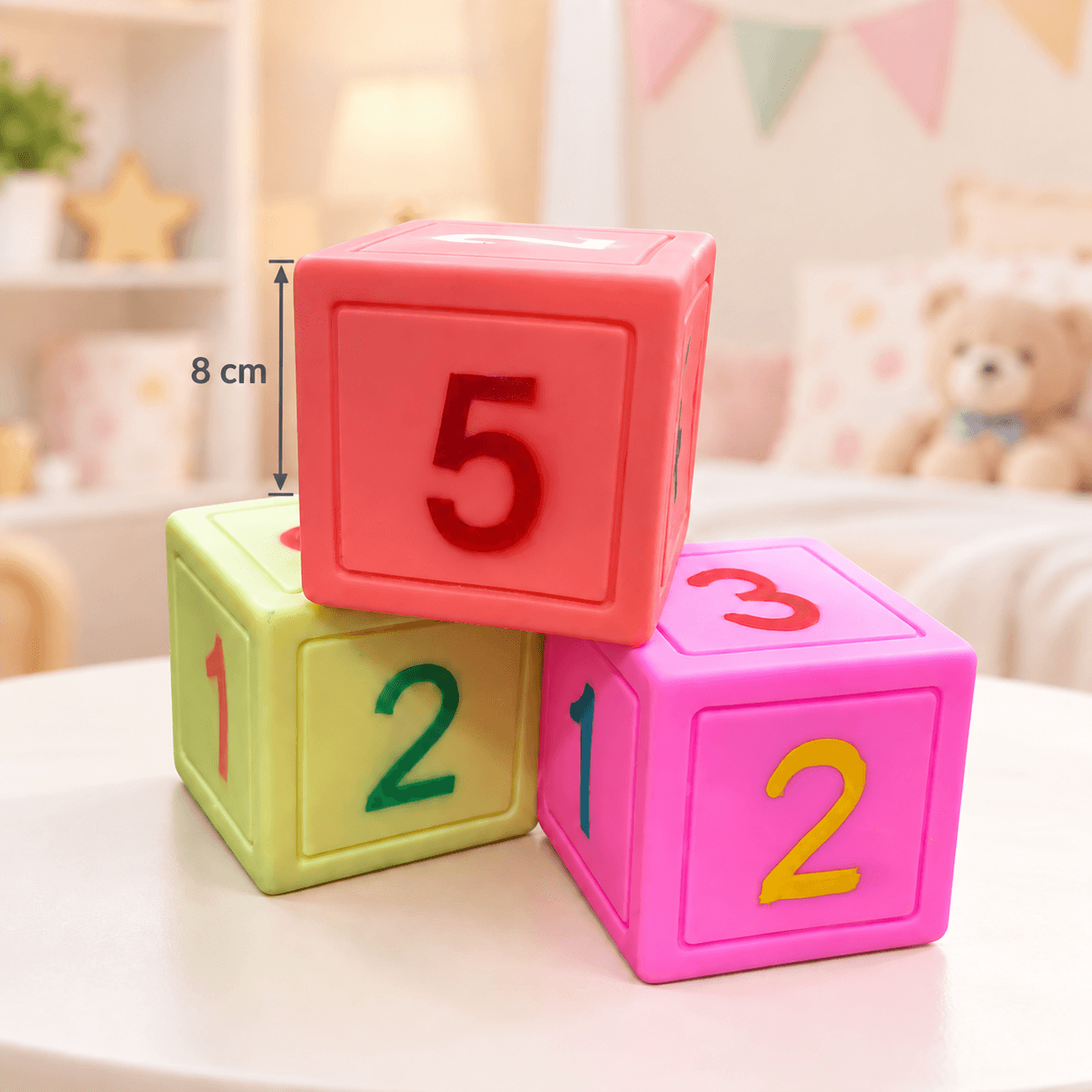 Cubo Chillón con Números 8cm