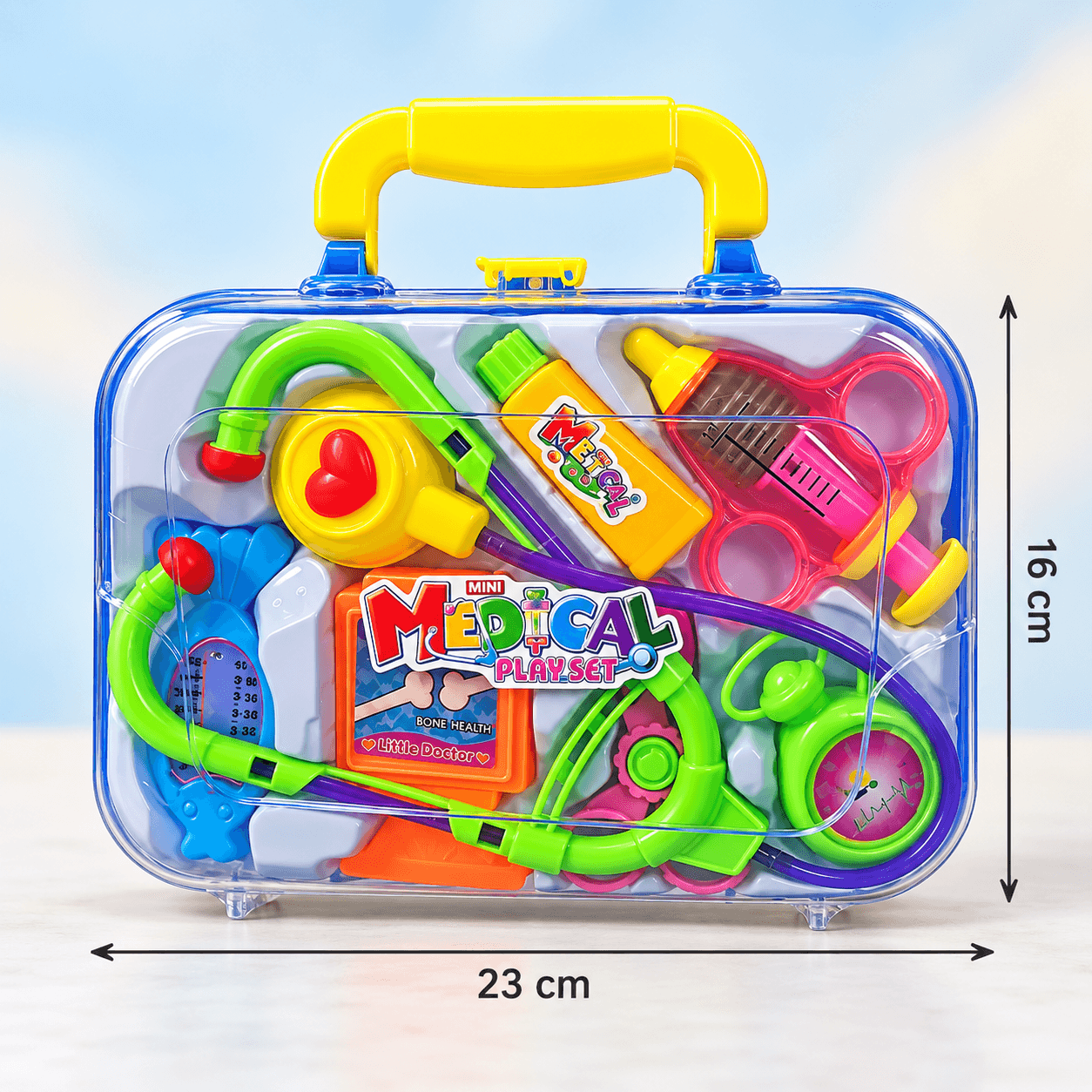 Set de Doctor de Juguete en Maleta Transparente