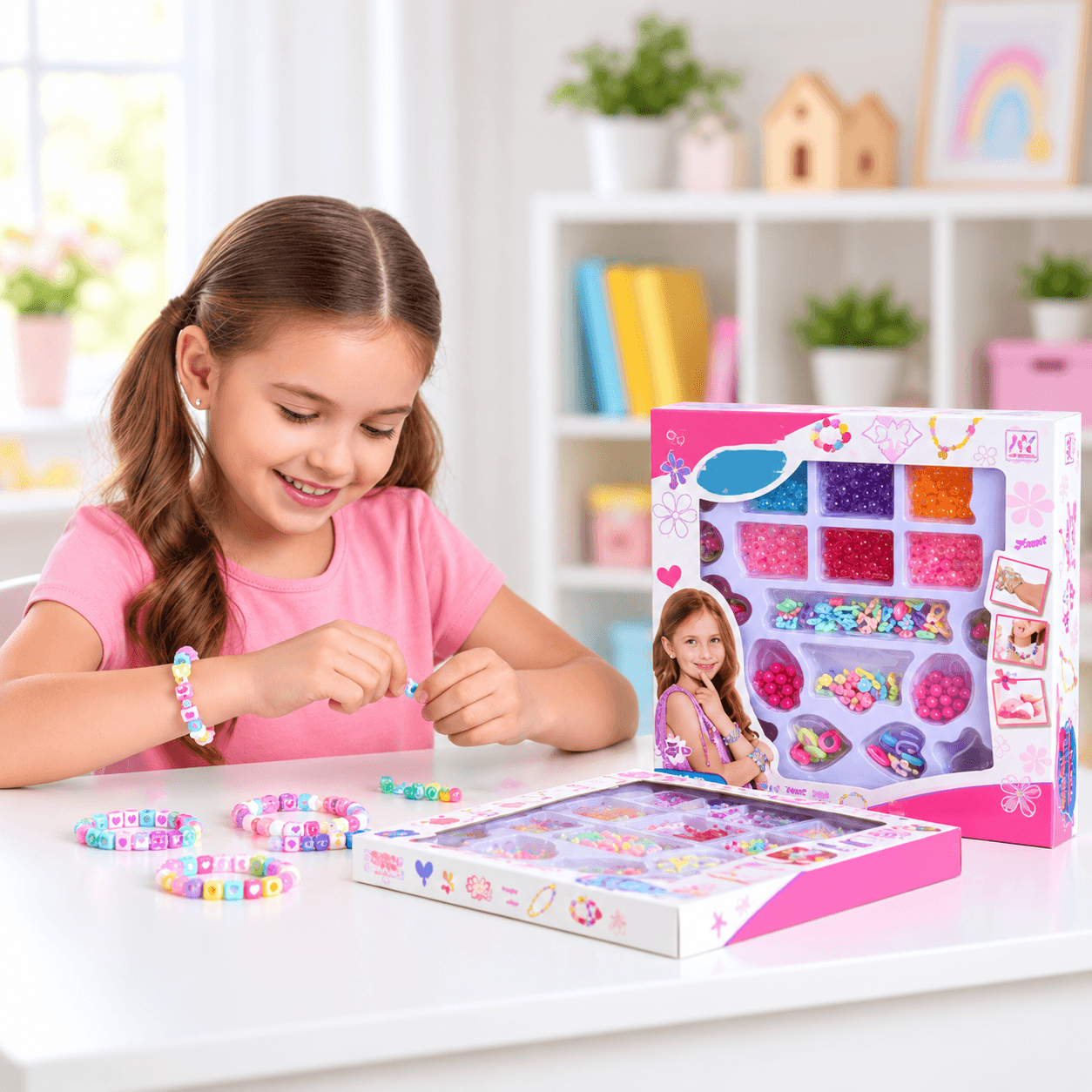 Set de Manillas DIY en Caja para Niñas