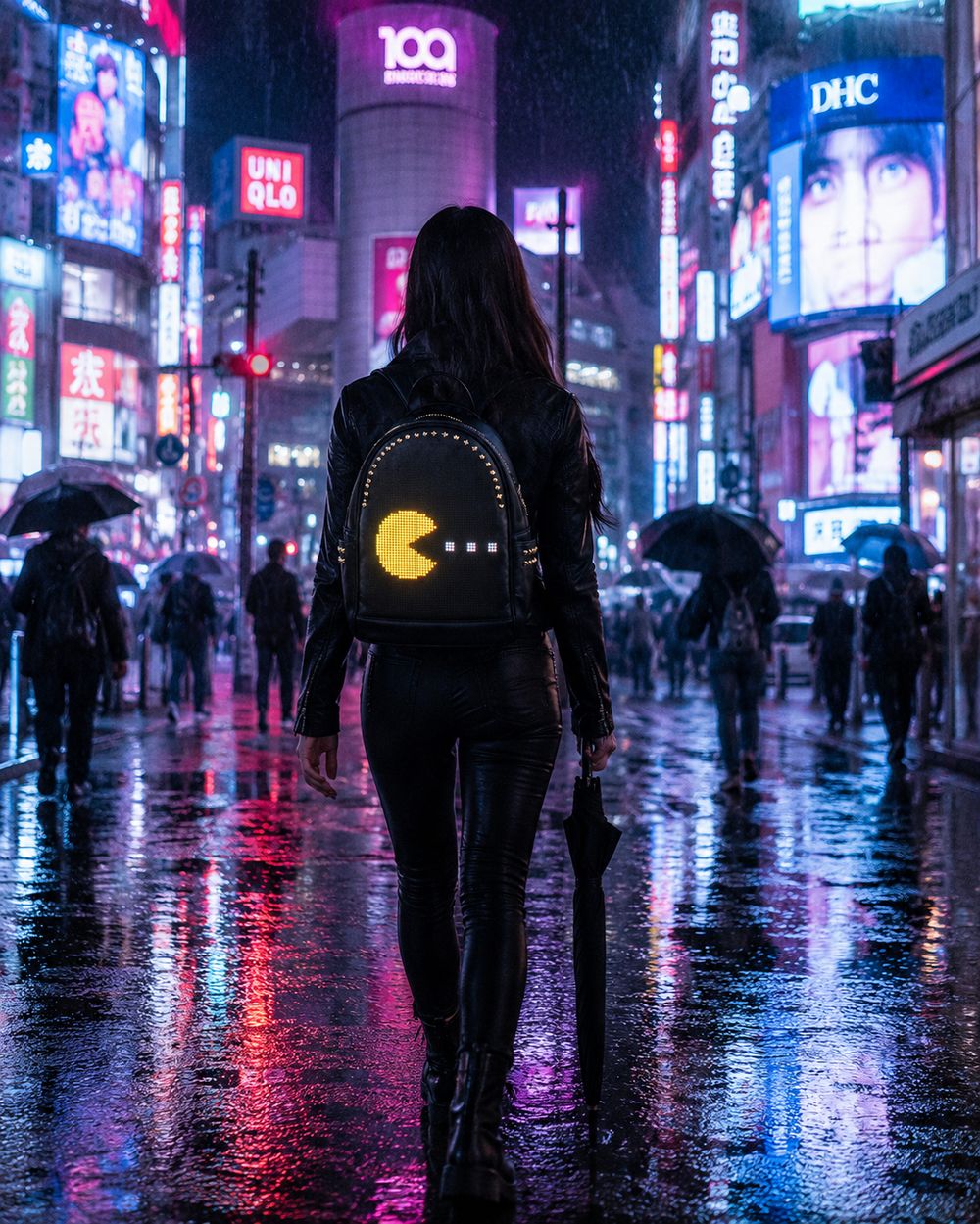 Mochila LED Programable Mujer